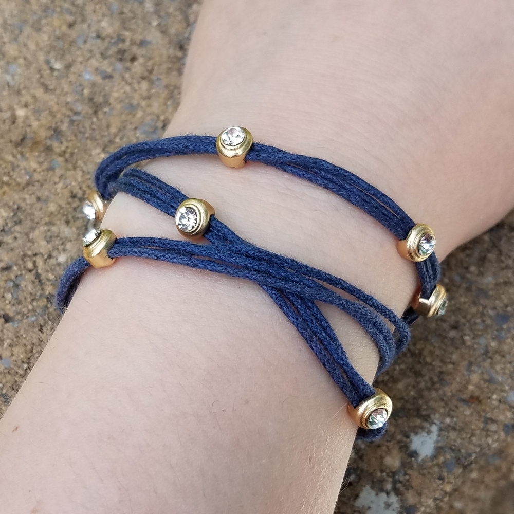 Blue Wrap Bracelet